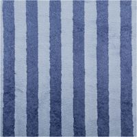 Flauschiger Frottee-Stoff mit Blockstreifen in Blau – weicher Doubleface-Stoff aus Bambus-Viskose & Baumwolle. Saugfähig, hautfreundlich und ideal für Handtücher, Bademäntel, Kindertextilien & Spa-Accessoires. Stoffbreite: 150 cm - Vollbild