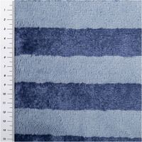 92016-Frottee-Stoff-Baumwolle-Bambus-Streifen-blau-150cm--MG-3588.jpg Flauschiger Frottee-Stoff mit Blockstreifen in Blau – weicher Doubleface-Stoff aus Bambus-Viskose & Baumwolle. Saugfähig, hautfreundlich und ideal für Handtücher, Bademäntel, Kindertextilien & Spa-Accessoires. Stoffbreite: 150 cm - mit Massband