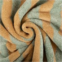 92020-Frottee-Stoff-Baumwolle-Bambus-Streifen-gruen-beige-150cm--MG-3557.jpg Weicher Frottee-Stoff mit Blockstreifen in Grün & Beige – aus Bambus-Baumwoll-Mix, saugstark & beidseitig verwendbar (Doubleface). Perfekt für Handtücher, Bademäntel & Wellness-Textilien - kunstvoll eingedreht in Falten
