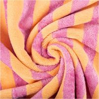 92022-Frottee-Stoff-Baumwolle-Bambus-Streifen-pink-orange-150cm--MG-3583.jpg Flauschiger Frottee-Stoff mit Blockstreifen in Pink und Orange – weicher Doubleface-Stoff aus Bambus-Viskose & Baumwolle. Saugfähig, hautfreundlich und perfekt für Handtücher, Bademäntel, Kindertextilien & Spa-Accessoires. Stoffbreite: 150 cm - kunstvoll e