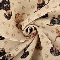92023-Gobelin-Premium-Dekostoff-Little-Dachshund-Dackel-beige-braun-1-4m-Breite--MG-3689.jpg Gobelin Dekostoff Little Dachshund – ein Muss für Dackel-Fans kunstvoll eingedreht in Falten