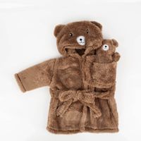 92073-Bademantel-Kinder-Pluesch-Baer-mit-Teddy-braun-IMG-4317.jpg Kinder Bademantel Bär mit Teddy ab 1 Jahr – Flauschig & süß Vollansicht