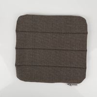 Outdoor Sitzkissen taupe 39x39x1 cm – wasserabweisend & rutschfest Vollansicht