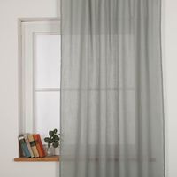92079-Gardine-Soft-mit-Kombiband-Leinenstruktur-uni-salbeigruen-140-x-245cm--IMG-8181.jpg Detailansicht der Gardine Soft in Salbeigrün – feine, halbtransparente Leinenstruktur sorgt für eine natürliche und elegante Wirkung