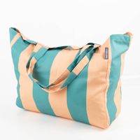 92132-Tasche-Shopper-aus-Baumwolle-mit-Streifen-apricot-gruen-von-SCHoeNER-LEBEN--IMG-6235.jpg Tasche Shopper aus Baumwolle mit Streifen apricot grün von SCHÖNER LEBEN.