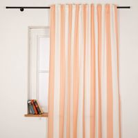 92134-Vorhang-Streifen-peach-ecru-mit-Smok-Schlaufenband-245x130cm--HxB--oder-Wunschmass-von-SCHoeNER-LEBEN--IMG-5966.jpg Vorhang mit Streifen in Peach & Ecru aus der SCHÖNER KOLLEKTION – handgenäht nach deinem Wunschmaß