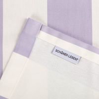 92143-Tischdecke-aus-Baumwolle-mit-Streifen-Flieder-Ecru-von-SCHoeNER-LEBEN------handgenaeht-und-auf-Mass-IMG-5782.jpg Tischdecke aus Baumwolle mit Streifen in Flieder und Ecru – handgefertigt für dein Zuhause. Label Saum