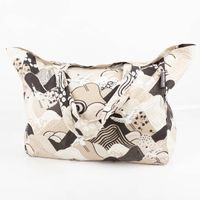 Tasche Shopper aus Baumwolle mit Kranichen beige schwarz von SCHÖNER LEBEN.