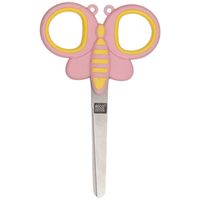 Rosa Kinderschere mit Schmetterlingsgriff und abgerundeter Spitze von Rico Design