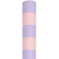 Detailansicht der Papierrolle mit Streifen in Rosa und Flieder von Rico Design