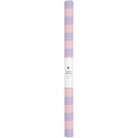 Seidenpapierrolle von Rico Design mit rosa und fliederfarbenen Querstreifen mit Banderole-Verpackung