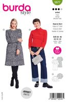 Burda Schnittmuster 5677 Damen Kleid & Shirt Front