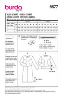 92213-Burda-Schnittmuster-5677-Damen-Kleid-und-Shirt-5677-Back-envelope-EU.jpg Burda Schnittmuster 5677 Damen Kleid & Shirt Schnittübersicht