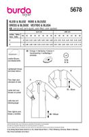 92214-Burda-Schnittmuster-5678-Damen-Kleid-und-Bluse-5678-Back-envelope-EU.jpg Burda Schnittmuster 5678 Damen Kleid & Bluse Schnittübersicht