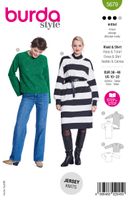 92215-Burda-Schnittmuster-5679-Damen-Kleid-und-Shirt-5679-SB-EU.jpg Burda Schnittmuster 5679 Damen Kleid & Shirt Front