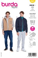 Burda Schnittmuster 5681 Herren Jacke & Weste Front