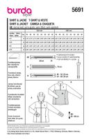 92227-Burda-Schnittmuster-5691-Damen-Jacke-und-Shirt-5691-Back-envelope-EU.jpg Burda Schnittmuster 5691 Damen Jacke & Shirt Schnittübersicht