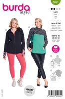 92227-Burda-Schnittmuster-5691-Damen-Jacke-und-Shirt-5691-SB-EU.jpg Burda Schnittmuster 5691 Damen Jacke & Shirt Front