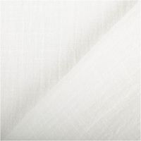Baumwollstoff in Off-White, Slub Washed mit feiner unregelmäßiger Struktur, weich fallend und mit leichter, luftiger Oberfläche - mit Rueckseite