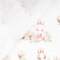 92251-Baumwollstoff-Digitaldruck-Bunnies-Hasen-weiss-1-40m-Breite-IMG-5709.jpg Baumwollstoff in Weiß mit zartem Digitaldruck: niedliche Hasen in Pastelltönen wie Rosa, Beige und Hellblau, verspieltes französisches Design - mit Rueckseite