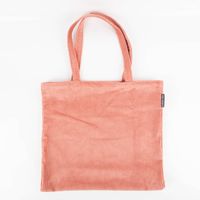Peachfarbener Cord-Shopper aus Baumwolle, präsentiert mit breiten Henkeln als stylische, geräumige Tasche von SCHÖNER LEBEN - eingefalten