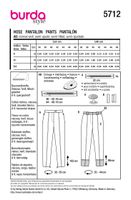 92299-Burda-Schnittmuster-5712-Damen-Hose-5712-Back-envelope-EU.jpg Burda Schnittmuster 5712 Damen Hose Schnittübersicht