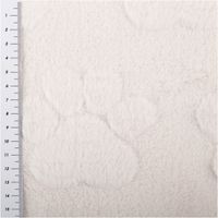 92327-Fleece-Stoff-3D-Pfoten-superflauschig-Ecru-1-60m-IMG-6794.jpg Superflauschiger Fleece-Stoff in Ecru mit eingeprägtem 3D-Pfotenmuster, kuschelig weich, wärmend und ideal für Decken oder Haustieraccessoires - mit Massband