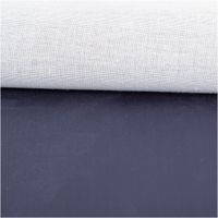 Mikrofaser Polsterstoff in Uni Navy Blau. Weich, langlebig und pflegeleicht – perfekt für Polstermöbel, Kissen und vielseitige Wohnaccessoires - ausgerollt und glatt liegend
