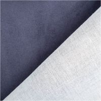 Mikrofaser Polsterstoff in Uni Navy Blau. Weich, langlebig und pflegeleicht – perfekt für Polstermöbel, Kissen und vielseitige Wohnaccessoires - mit Rueckseite