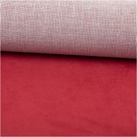 92385-Mikrofaser-Polsterstoff-uni-rot-1-40m-Breite-IMG-7279.jpg Mikrofaser Polsterstoff in Uni Rot. Pflegeleicht, robust und weich – perfekt für Möbel, Sitzpolster und stilvolle Wohnaccessoires - ausgerollt und glatt liegend