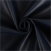Kunstleder Polsterstoff in edlem Dunkelblau. Strapazierfähige Meterware, ideal für Möbel, Sitzpolster, Taschen und kreative DIY-Projekte - kunstvoll eingedreht in Falten