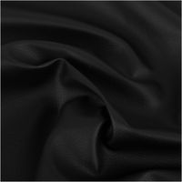 Kunstleder Polsterstoff in klassischem Schwarz. Robuste, pflegeleichte Meterware, perfekt für Möbel, Sitzpolster, Accessoires und kreative Projekte - stilvoll drapiert