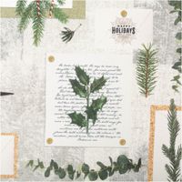 92434-Baumwollstoff-Dekostoff-Misty-Stories-grau-----Weihnachtsstoff-1-4m-IMG-6854.jpg Baumwollstoff Weihnachtsdesign grau: Tannenzweige, Mistelzweige, Kiefernzapfen, Geschenkanhänger und Winterlandschaften in Collage-Optik mit goldenen und roten Akzenten - Brief Motiv