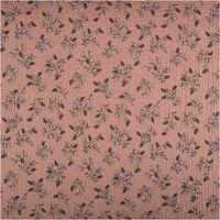 92452-Musselin-Stoff-Baumwolle-Gully-Allover-Graeser-braun-1-30m-Breite-IMG-6748.jpg Baumwoll-Musselin in warmem Braunton mit feinem Allover-Design: zarte Gräser und Blätter in Blau und Schwarz, leicht strukturiert und luftig - Vollansicht