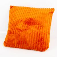 92466-Kuschelkissen-aus-Pluesch-Cordoptik-Streifen-orange-45x45cm-IMG-7071.jpg Orangefarbenes Kuschelkissen 45x45 cm aus weichem Plüsch mit feiner Cordoptik und gleichmäßigen Längsstreifen - Vollansicht