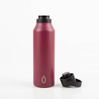 92499-Trinkflasche-Runbott-MII-600ml-Pomegranate-geschmacksneutral--BPA-frei-und-auslaufsicher-IMG-7000.jpg Trinkflasche Runbott MII 600ml in Pomegranate-Rot, BPA-frei, geschmacksneutral, auslaufsicher und doppelwandig isoliert mit schwarzem Deckel und praktischem Tragehenkel - mit offenem Deckel