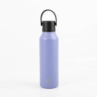 Runbott MII Trinkflasche 600ml in Lavender Lila mit schwarzem Deckel und Henkel, geschmacksneutral, BPA-frei, doppelwandig isoliert und auslaufsicher - Vollansicht