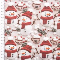 92510-Baumwollstoff-Popeline-Digitaldruck-Weihnachtsstoff-Marshmallow-Schneemaenner-grau-rot1-47m-Breite-IMG-7178.jpg Baumwollstoff Popeline mit Digitaldruck: fröhliche Schneemänner mit roten Mützen und Schals, Marshmallows, Tassen Kakao und Beeren auf grauem Hintergrund - mit Massband