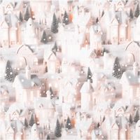 92512-Baumwollstoff-Popeline-Digitaldruck-Weihnachtsstoff-Lichterhaeuser-grau-beige-1-47m-Breite-IMG-7188.jpg Baumwollstoff Popeline mit Digitaldruck: Winterdorf mit schneebedeckten Häusern, leuchtenden Fenstern in Beige und Grau, verschneiten Tannen und fallenden Schneeflocken - Vollansicht