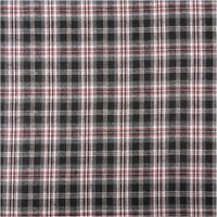 92521-Flanellstoff-brushed-yarn-died-checks-Karo-schwarz-rot-1-45m-Breite-IMG-7208.jpg Klassischer Flanellstoff mit Karomuster in schwarz, rot, grau und weiß – weich gebürstet, ideal für Hemden und gemütliche Kleidung - Vollansicht