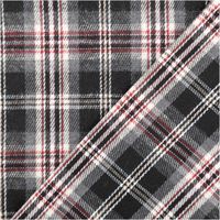 92521-Flanellstoff-brushed-yarn-died-checks-Karo-schwarz-rot-1-45m-Breite-IMG-7213.jpg Klassischer Flanellstoff mit Karomuster in schwarz, rot, grau und weiß – weich gebürstet, ideal für Hemden und gemütliche Kleidung - mit Rueckseite