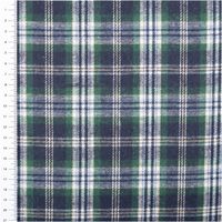 92522-Flanellstoff-brushed-yarn-died-checks-Karo-dunkelblau-gruen-blau1-45m-Breite-IMG-7203.jpg Weicher Flanellstoff mit klassischem Karomuster in dunkelblau, grün, blau und beige – gebürstete Oberfläche für warme, gemütliche Bekleidung - mit Massband