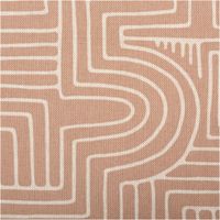 92538-Dekostoff-Halbpanama-Curve-Maze-Line-Labyrinth-braun-1-4m-Breite-IMG-7569.jpg Dekostoff Halbpanama in Braun mit modernem weißen Labyrinth- und Linienmuster Curve Maze - Nahaufnahme
