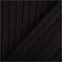 92589-Strickstoff-schwarz-mit-silberfarbigen-Glitzereffekten-330g-qm-138cm-Breite-IMG-7476.jpg Strickstoff in Schwarz mit feinen silberfarbenen Glitzereffekten. Weich, elastisch und edel glänzend – ideal für festliche Kleidung und Accessoires - mit Rueckseite
