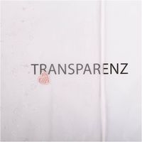 Transparenter Tüllstoff mit rosa Herzchen-Stickerei und feinen Glitzer-Details auf hellem Grund - Transparenz