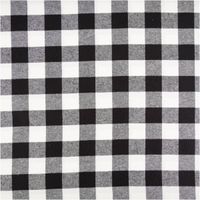92608-Twill-Stoff-Baumwollstoff-Karo-weiss-schwarz-145cm-IMG-8489.jpg Twill Baumwollstoff mit großem Karomuster in Schwarz und Weiß, klassisches Karo-Design - Vollansicht