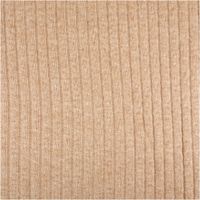 92618-Strickstoff-beige-mit-silberfarbigen-Glitzereffekten-330g-qm-138cm-Breite-IMG-8545.jpg Beigefarbener Strickstoff mit feinen silberfarbenen Glitzereffekten und vertikalem Rippenmuster - Vollansicht