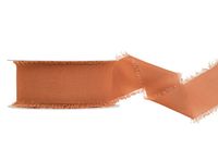 Chiffonband in Kupfer 4cm x 10m auf Rolle