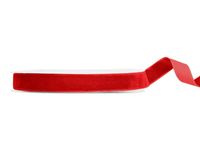 92649-Samtband-rot15mm-breit-1-Rolle-mit-10m-Dekoband-und-Geschenkband-Screenshot-2025-10-09-144821.jpg Samtband rot 15mm breit 10m Rolle Dekoband liegt flach da, ein Stückchen Band ist abgerollt