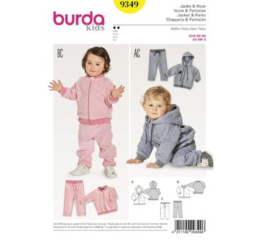 Burda Schnittmuster 9349 Kids Jacke & Hose